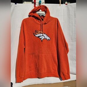 NFL Bronco Team Jersey Orange Hoodie with Logo Sz XL/XG/XG See Pictutes For More
